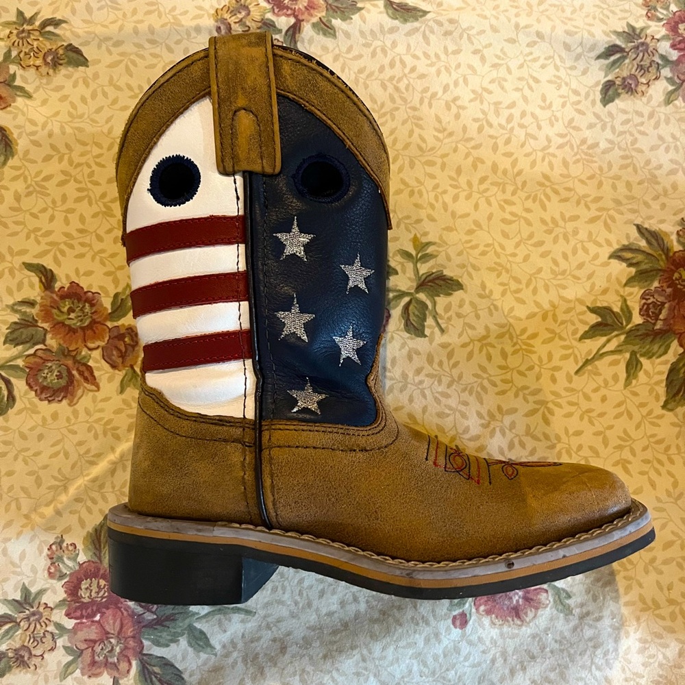 Kids patriotic cowboy boots